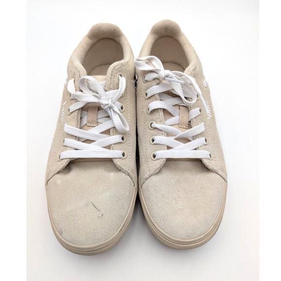 Vans Seldan Platform Sneaker Shoes Round Toe Women's Beige Suede Size US8 EU38.5 - Picture 11 of 13